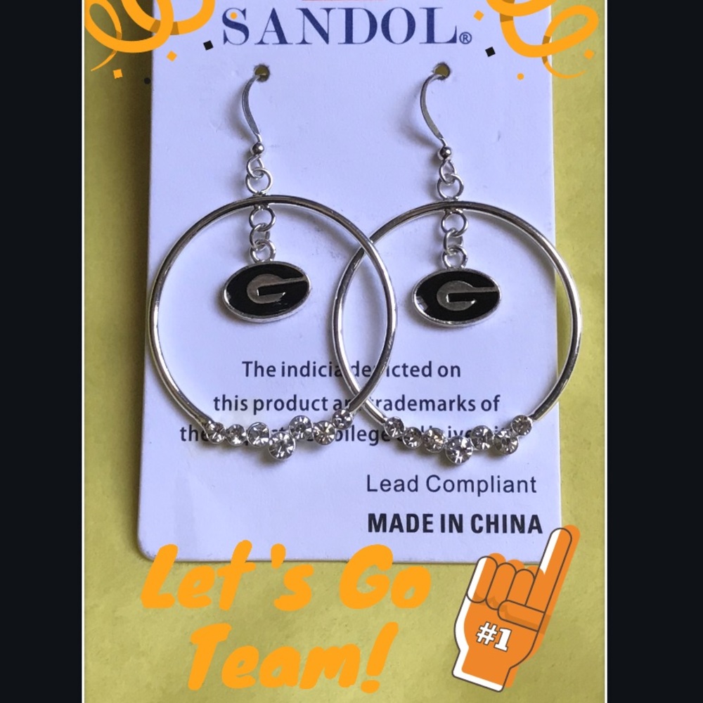 SANDOL BRAND UGA EARRING ❤️